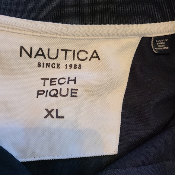 (672) Nautica Men's Classic Fit Short Sleeve Polo Shirt Size XL Color: Black - Picture 6 of 15